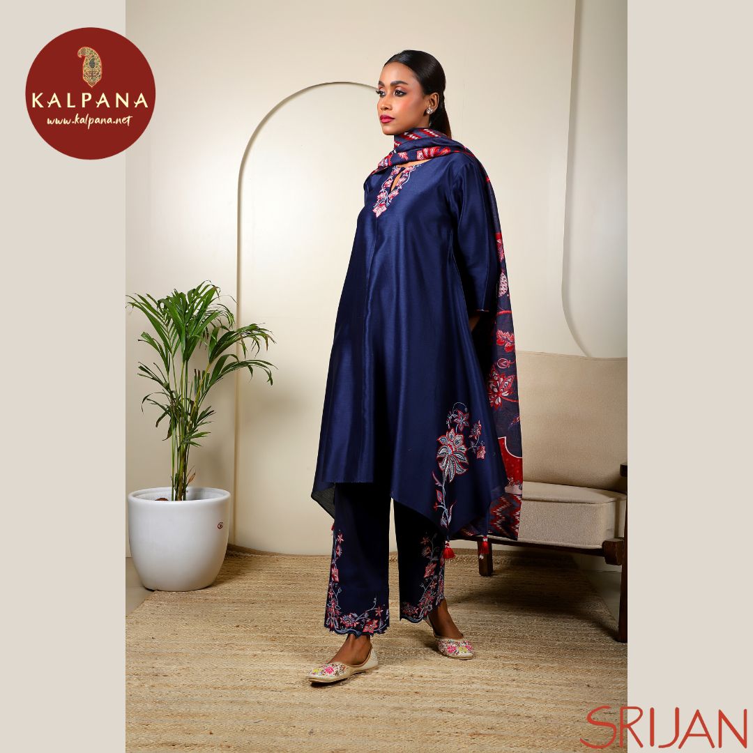 Small Kalidaar Chintz Chanderi Salwar Kameez