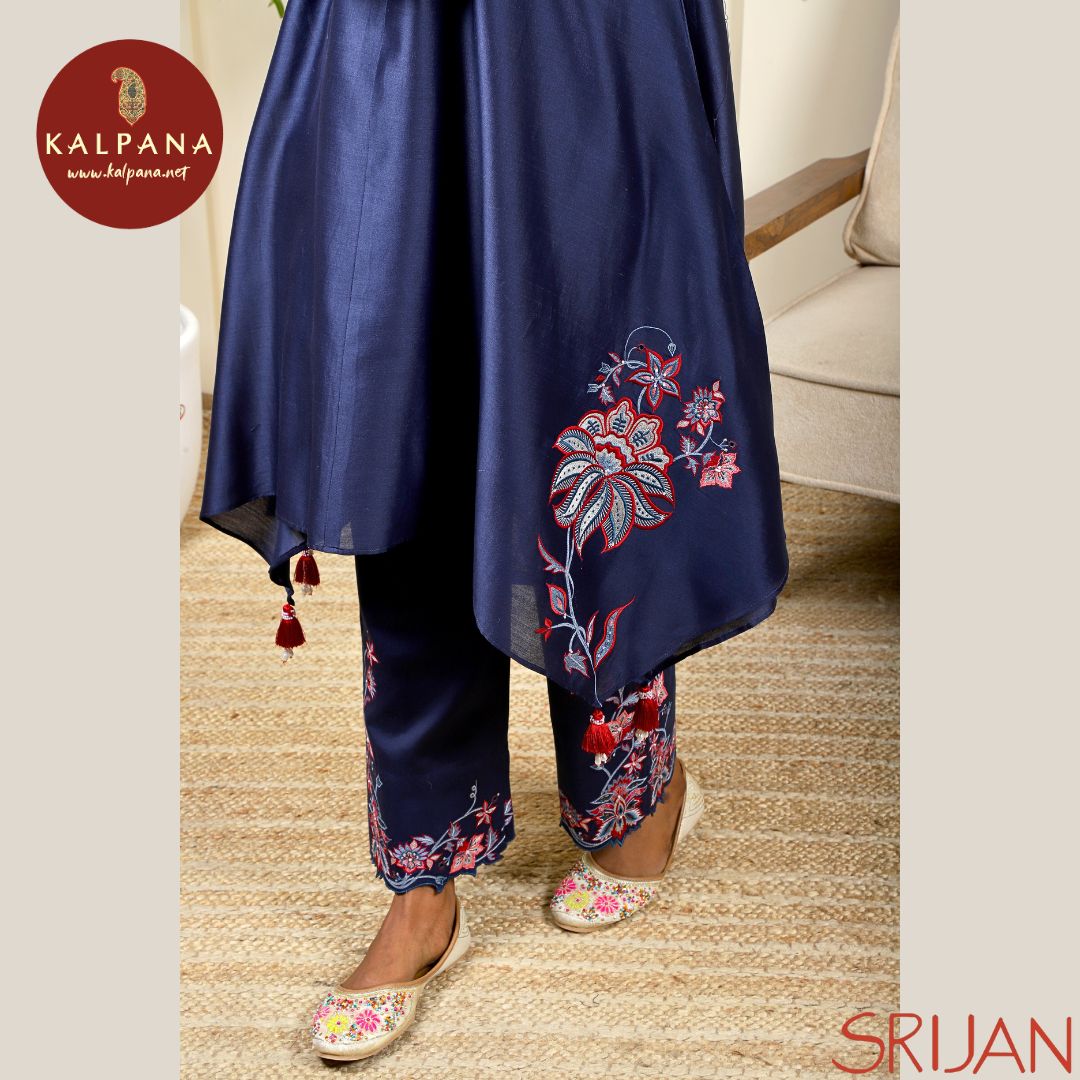 Small Kalidaar Chintz Chanderi Salwar Kameez