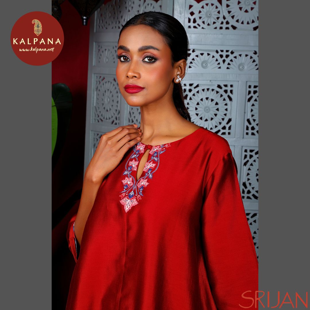 Small Kalidaar Chintz Chanderi Salwar Kameez