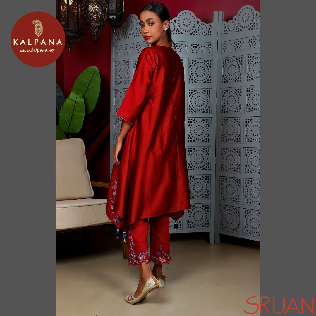 Small Kalidaar Chintz Chanderi Salwar Kameez