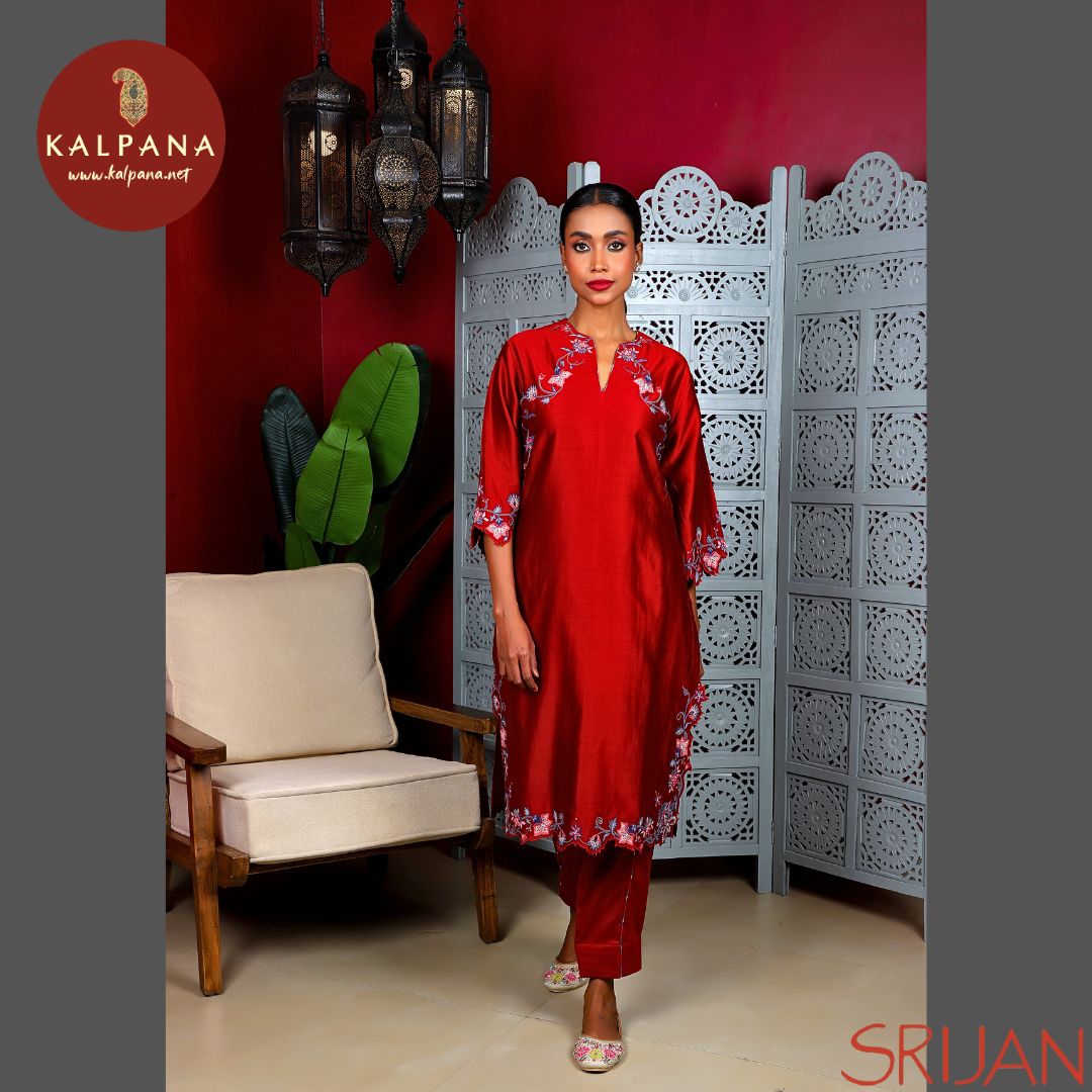 A Line Chintz Chanderi Salwar Kameez