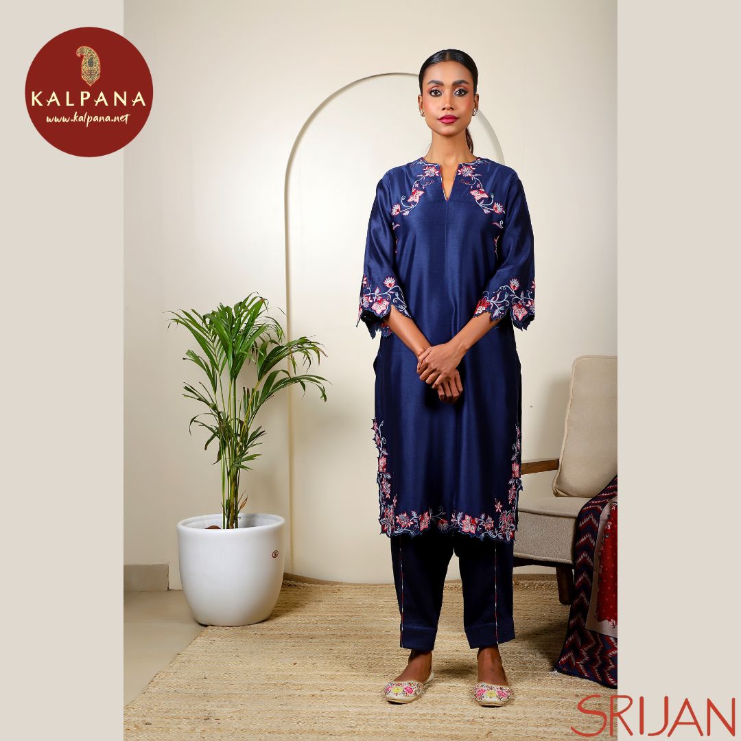 A Line Chintz Chanderi Salwar Kameez