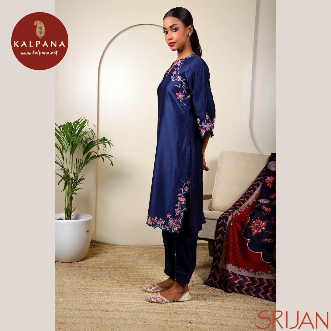 A Line Chintz Chanderi Salwar Kameez