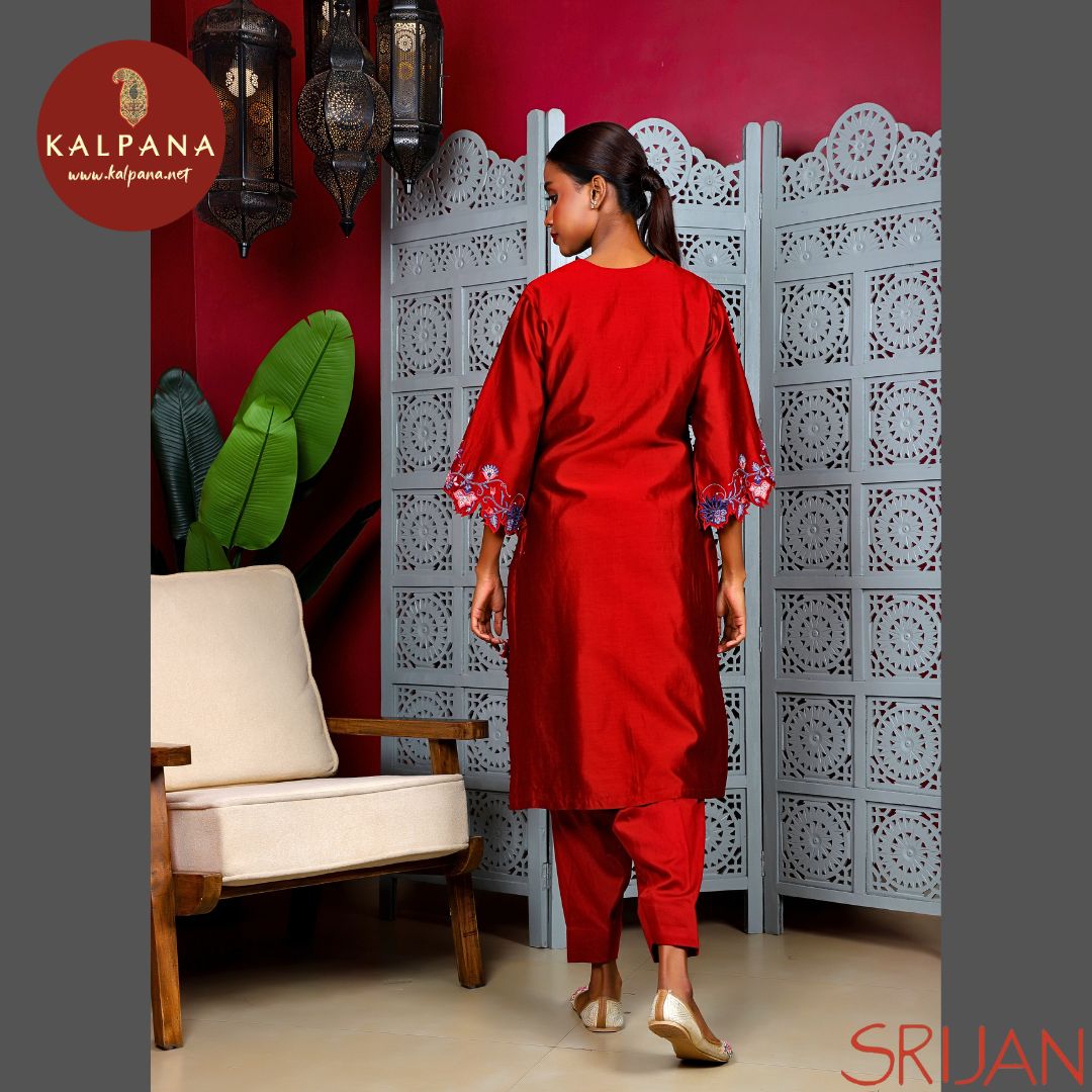 A Line Chintz Chanderi Salwar Kameez