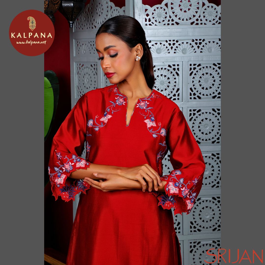 A Line Chintz Chanderi Salwar Kameez