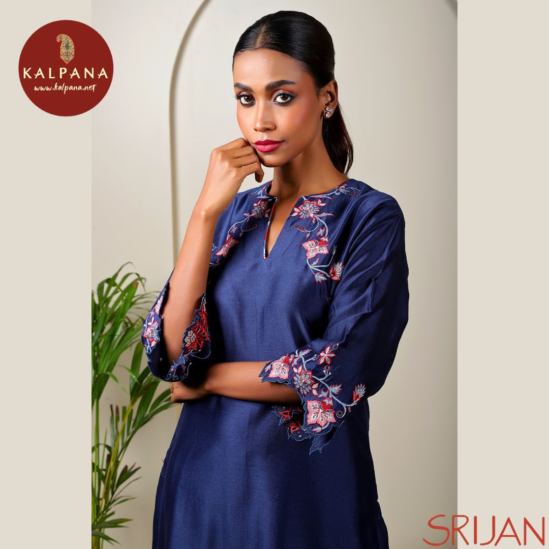 A Line Chintz Chanderi Salwar Kameez