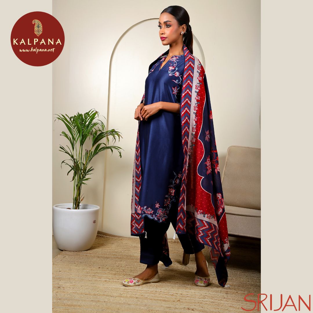 A Line Chintz Chanderi Salwar Kameez