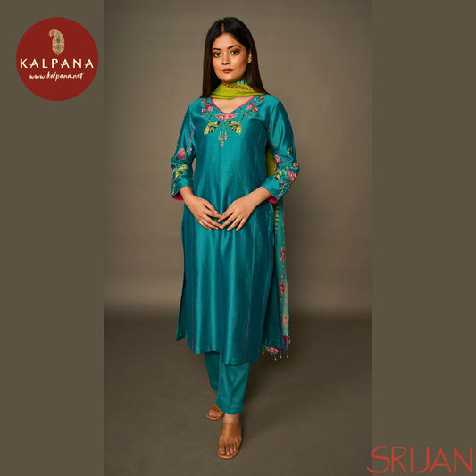 Top : Pichwai Princess Line Turquoise Chanderi Shirt and V Neck Neckline.
Dupatta: It comes with Turquoise color Pichwai Chanderi Dupatta.
Bottom : The SICO Silk Pichwai Turquoise color Pants.
Perfect for Semi,Formal,Wear. Recommended for Summer season(s). Dry Clean Only
Country Of Origin:India
Weight: 500 gms