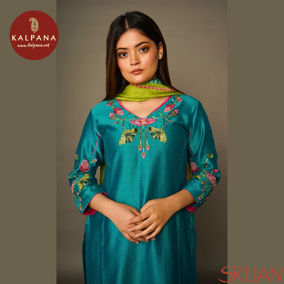 Princess Line Pichwai Chanderi Salwar Kameez