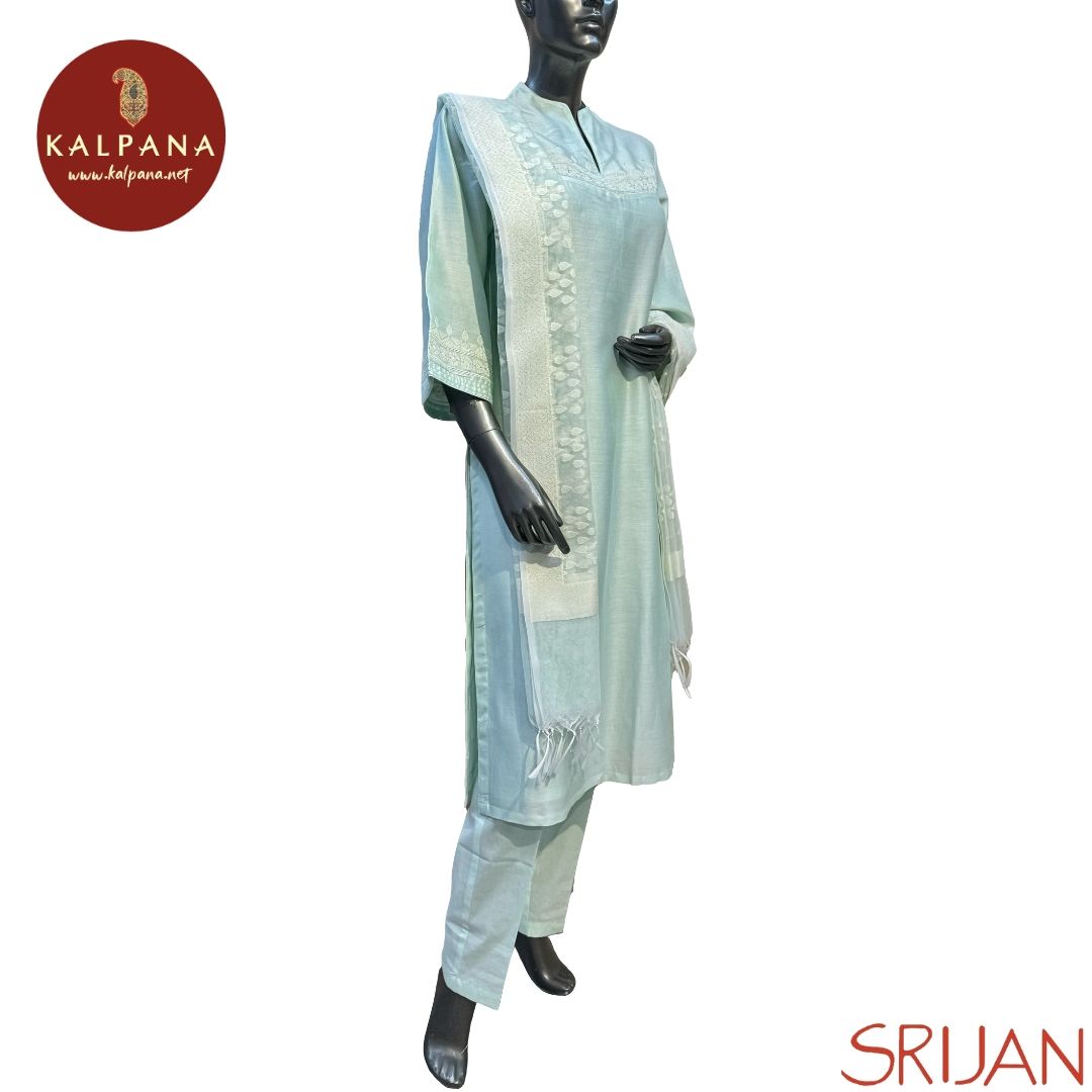 A Line Jamdani Chanderi Salwar Kameez