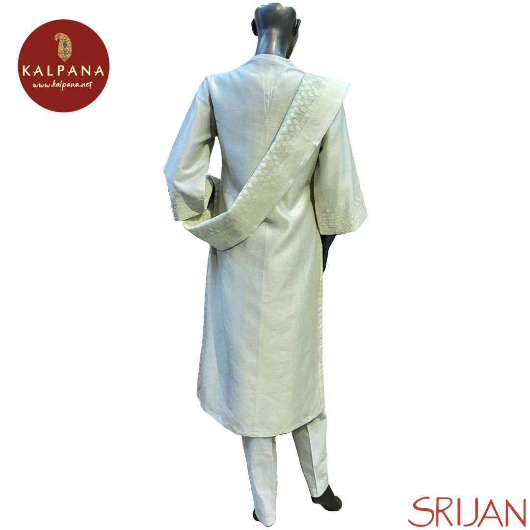 A Line Jamdani Chanderi Salwar Kameez