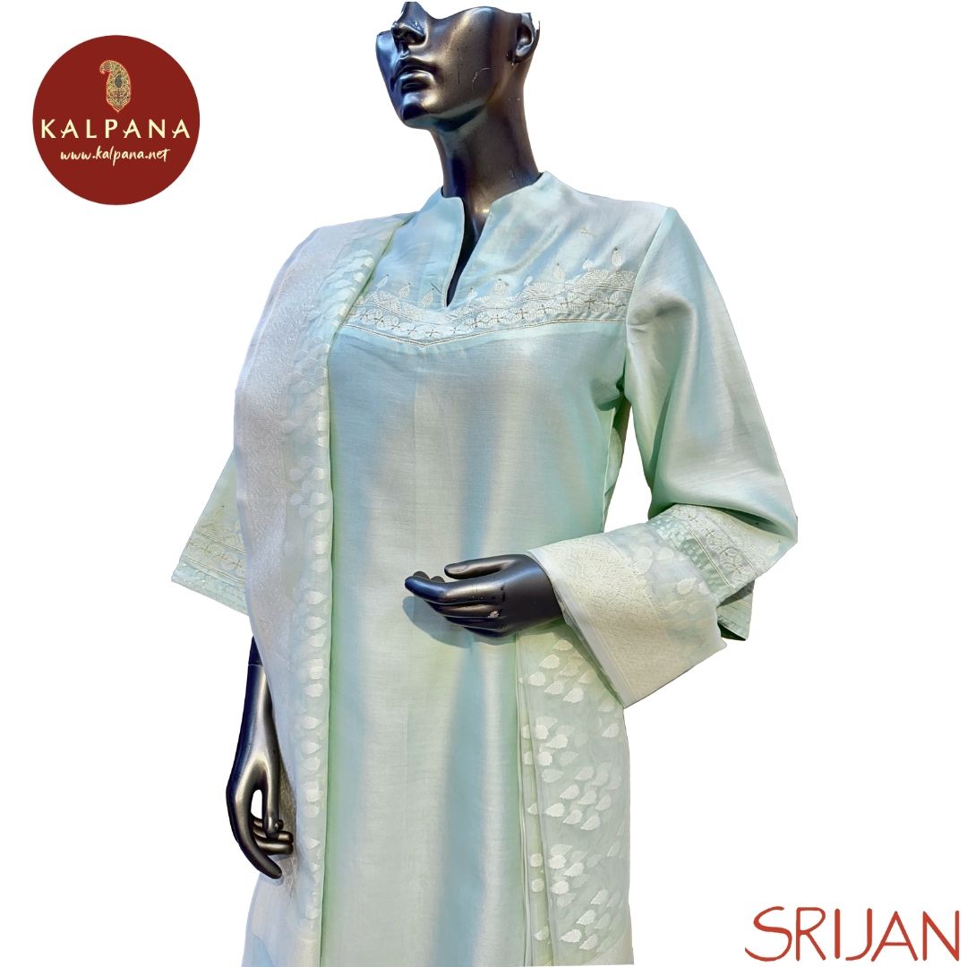 A Line Jamdani Chanderi Salwar Kameez