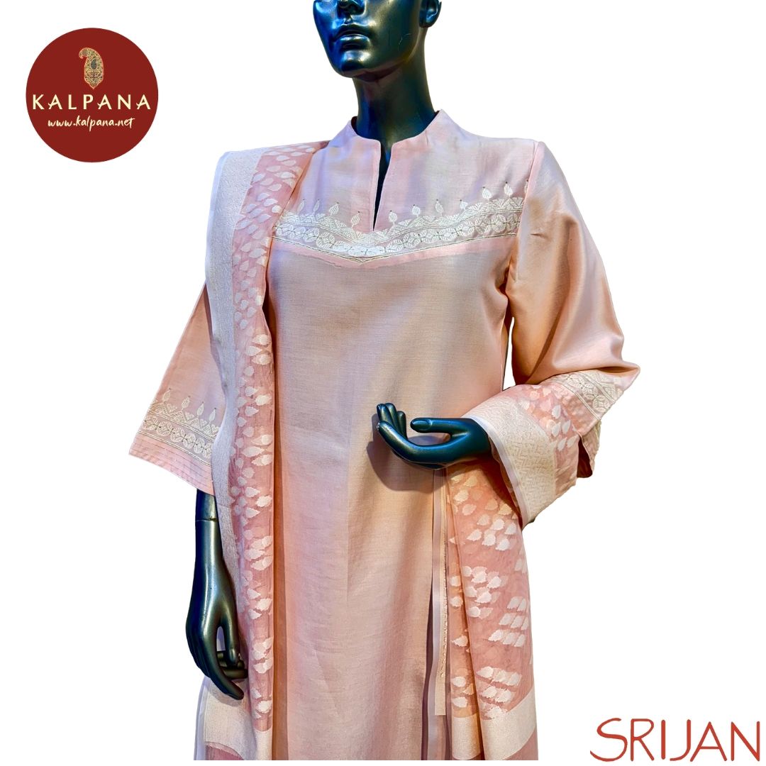 A Line Jamdani Chanderi Salwar Kameez