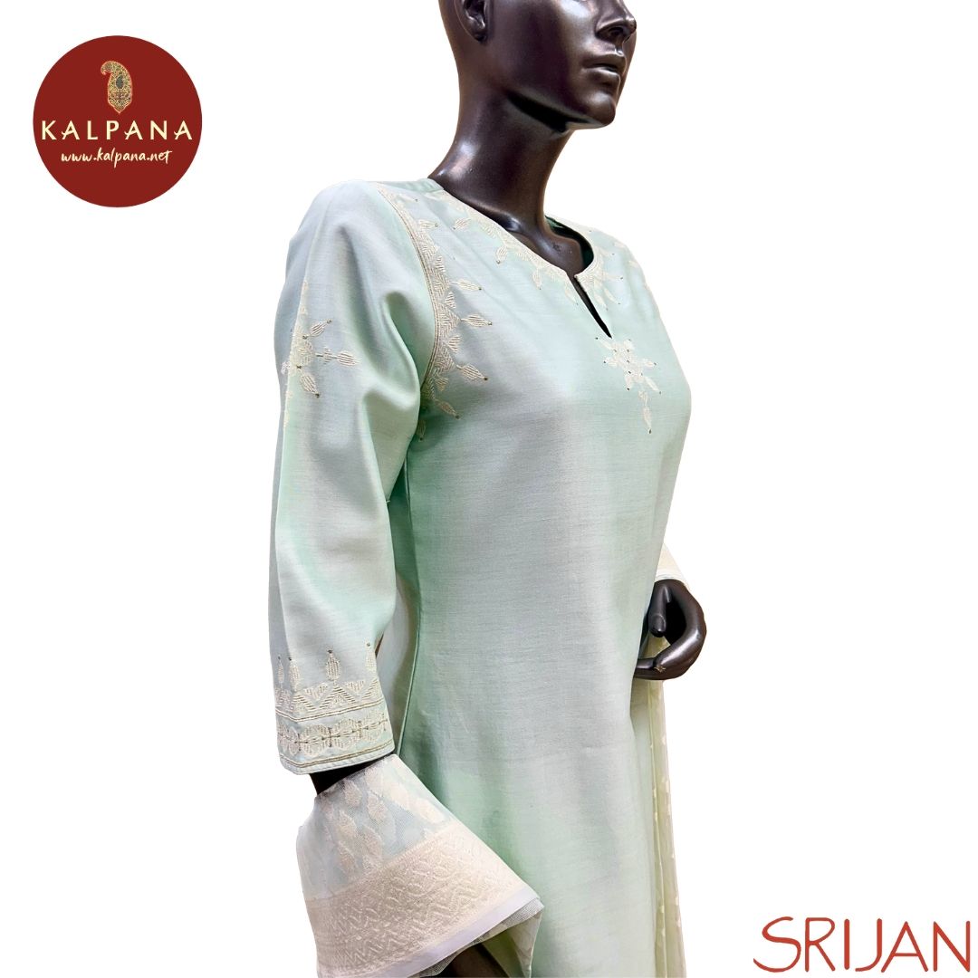 A Line Jamdani Chanderi Salwar Kameez