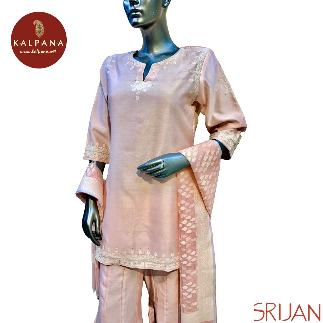 A Line Jamdani Chanderi Salwar Kameez