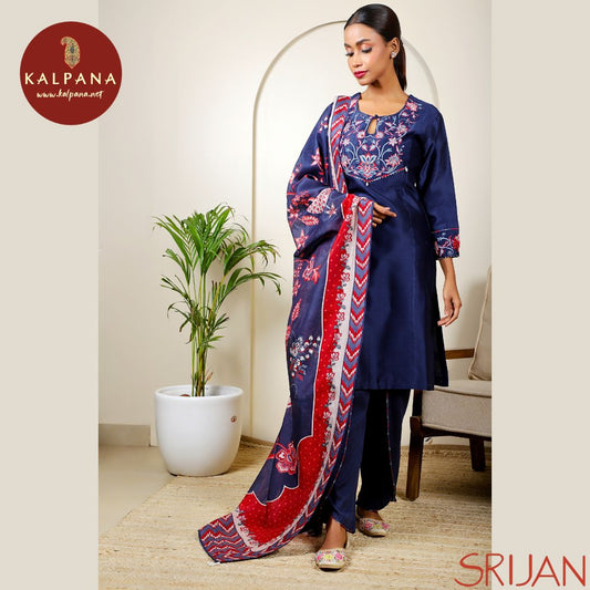 Top : Chintz Princess Angarakha Blue Chanderi Shirt and round neck with key hole Neckline.
Dupatta: It comes with Blue color Chintz Chanderi Dupatta.
Bottom : The Cotton Satin Chintz Blue color Tulip Pants.
Perfect for Casual,Wear. Recommended for Summer season(s). Dry Clean Only
Country Of Origin:India
Weight: 500 gms
