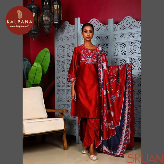 Top : Chintz Princess Angarakha Red Chanderi Shirt and round neck with key hole Neckline.
Dupatta: It comes with Red color Chintz Chanderi Dupatta.
Bottom : The Cotton Satin Chintz Red color Tulip Pants.
Perfect for Casual,Wear. Recommended for Summer season(s). Dry Clean Only
Country Of Origin:India
Weight: 500 gms