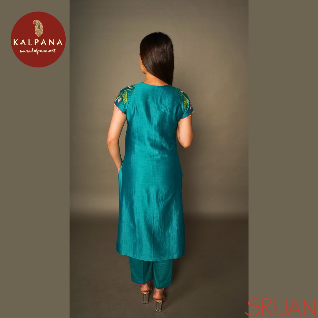 A Line Pichwai Chanderi Salwar Kameez