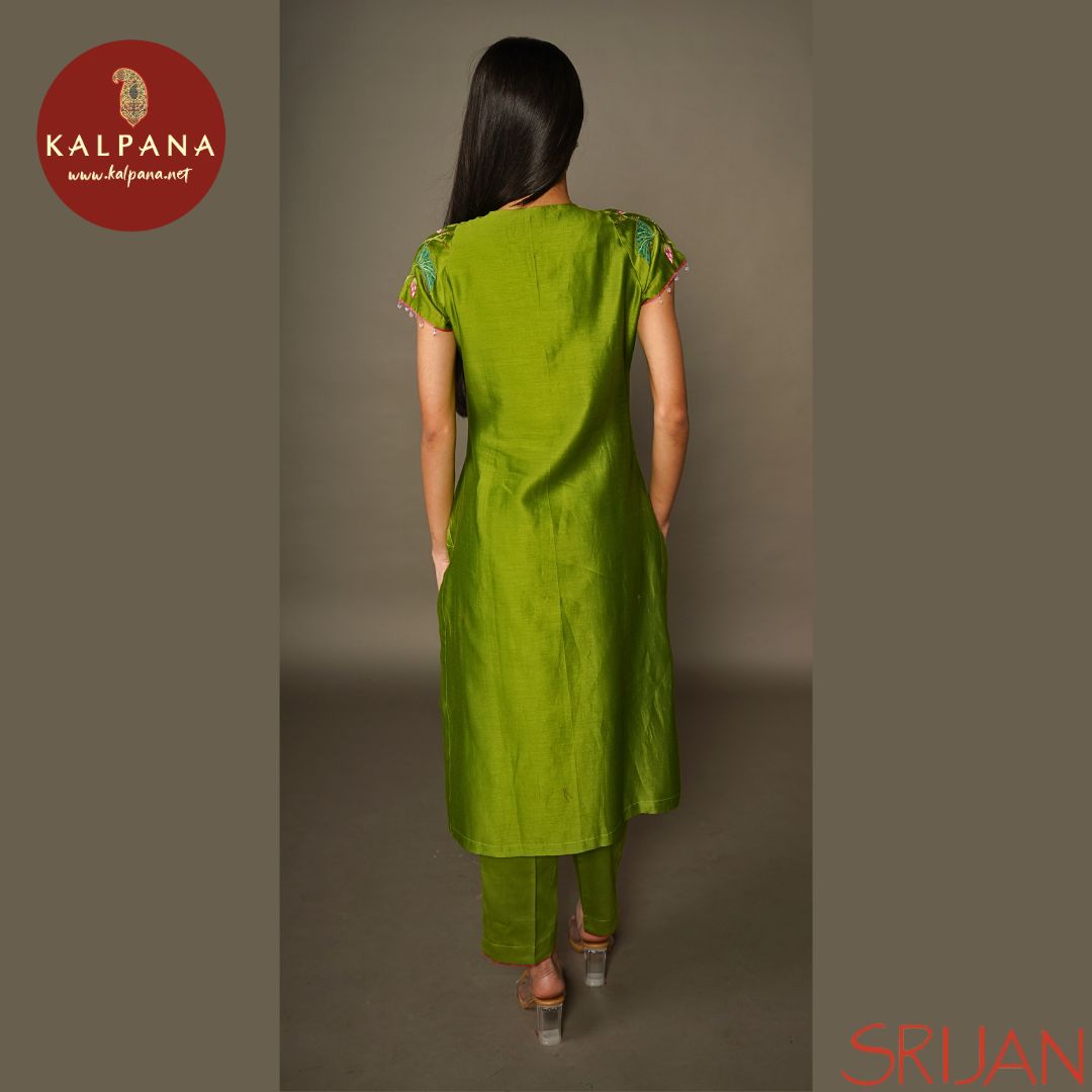 A Line Pichwai Chanderi Salwar Kameez