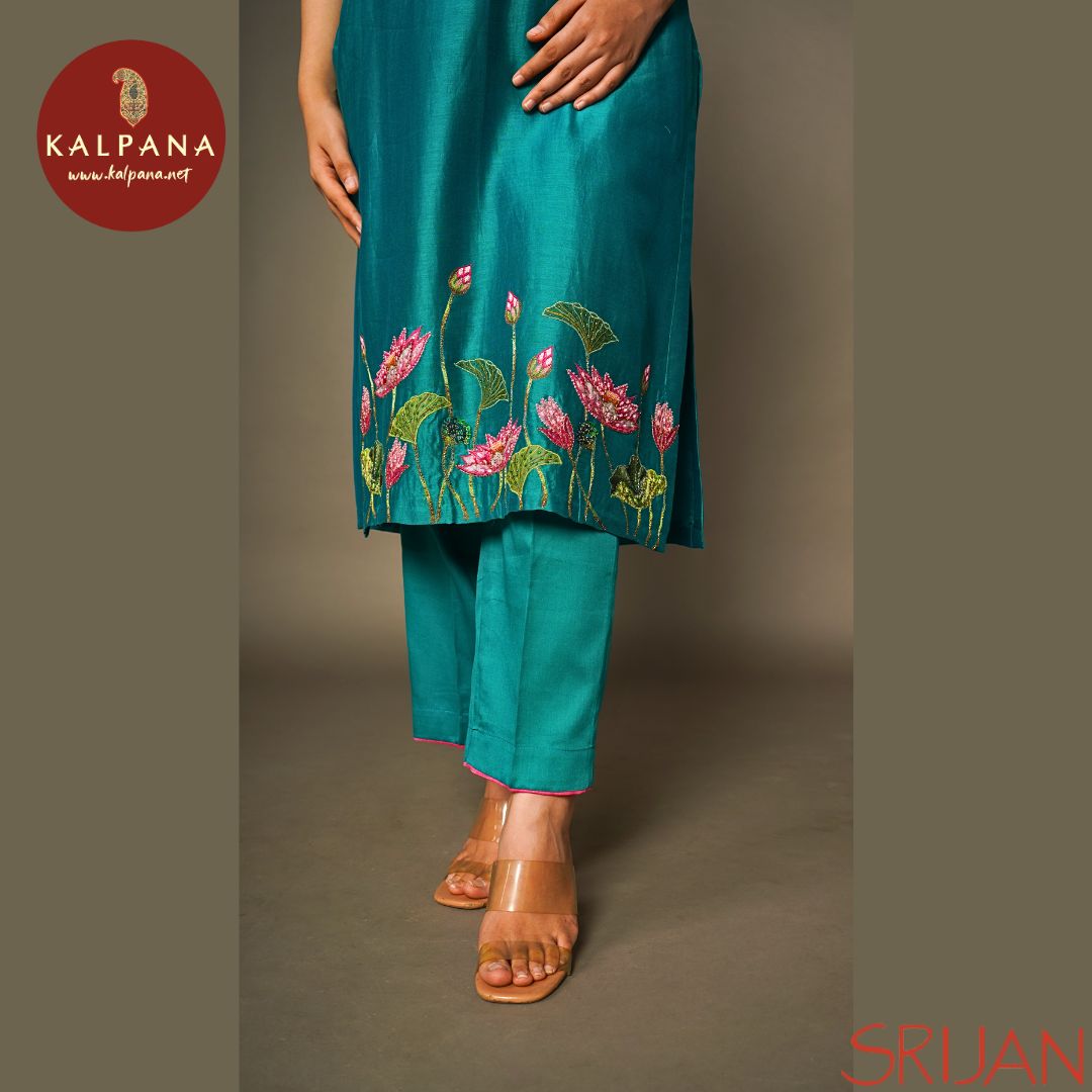 A Line Pichwai Chanderi Salwar Kameez