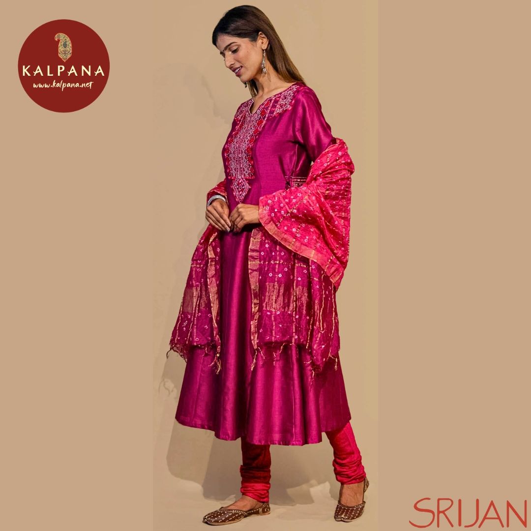 Small Kalidaar Rabari Chanderi Co-ord set