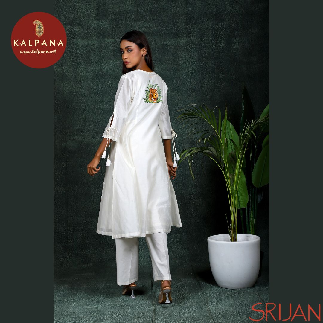 Large Kalidaar Gond Chanderi Salwar Kameez