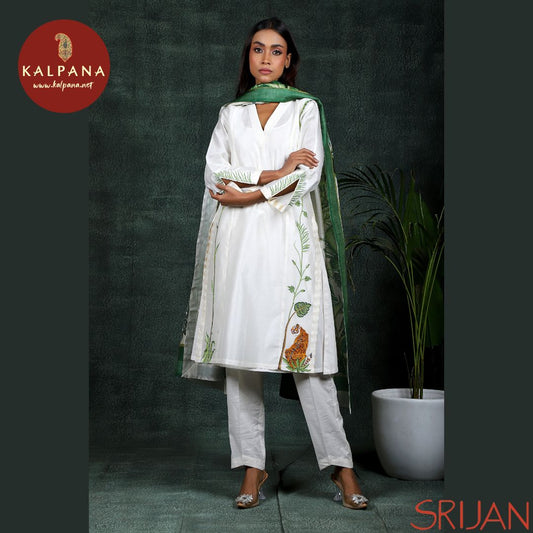 Top : Gond Princess Line Off White Chanderi Shirt and V Neck Neckline.
Dupatta: It comes with Off White color Gond Chanderi Dupatta.
Bottom : The Cambric Gond Off White color Pants.
Perfect for Casual,Wear. Recommended for Summer season(s). Dry Clean Only
Country Of Origin:India
Weight: 500 gms