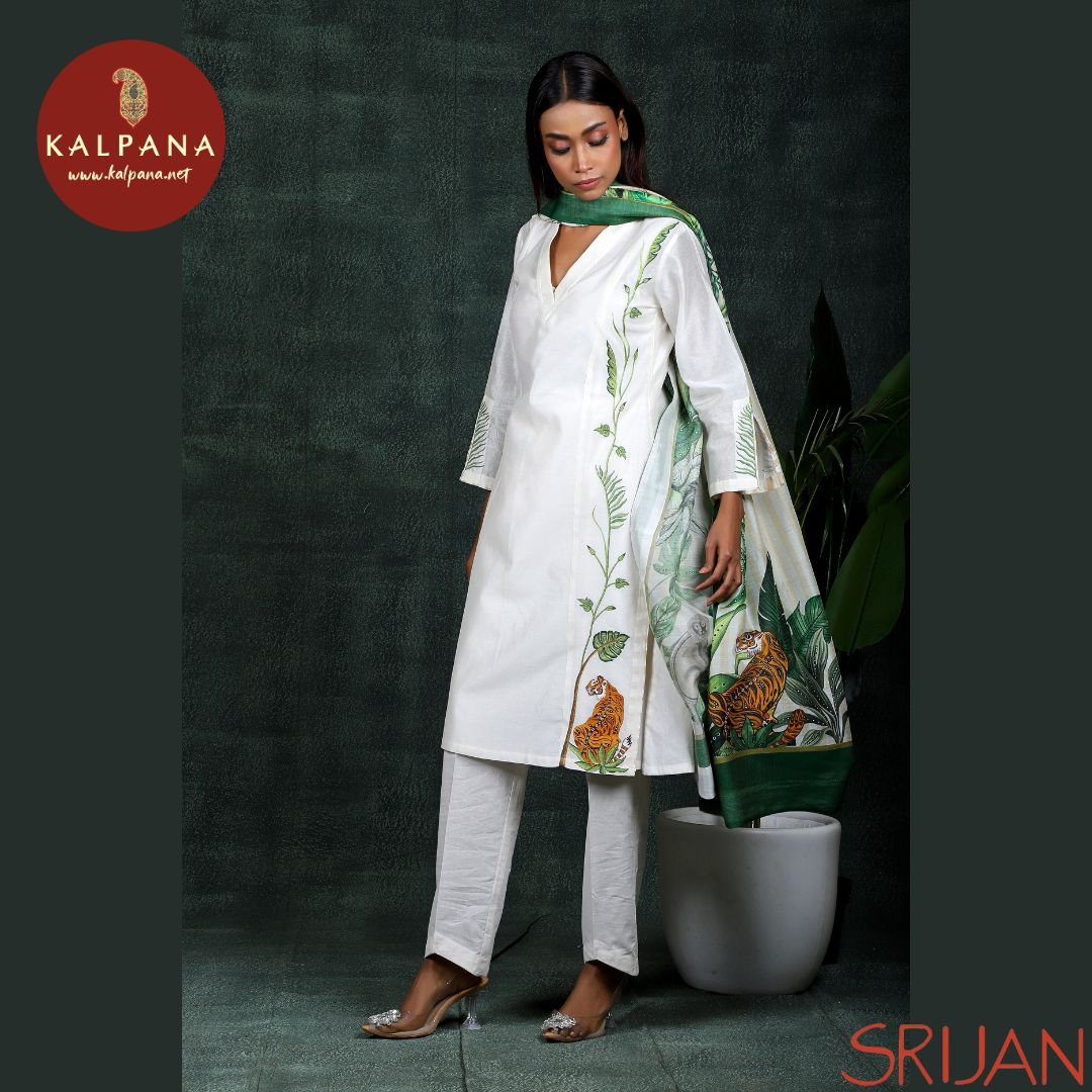 Princess Line Gond Chanderi Salwar Kameez