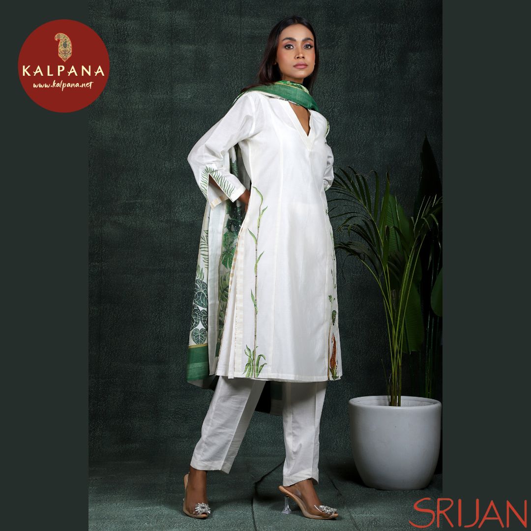 Princess Line Gond Chanderi Salwar Kameez