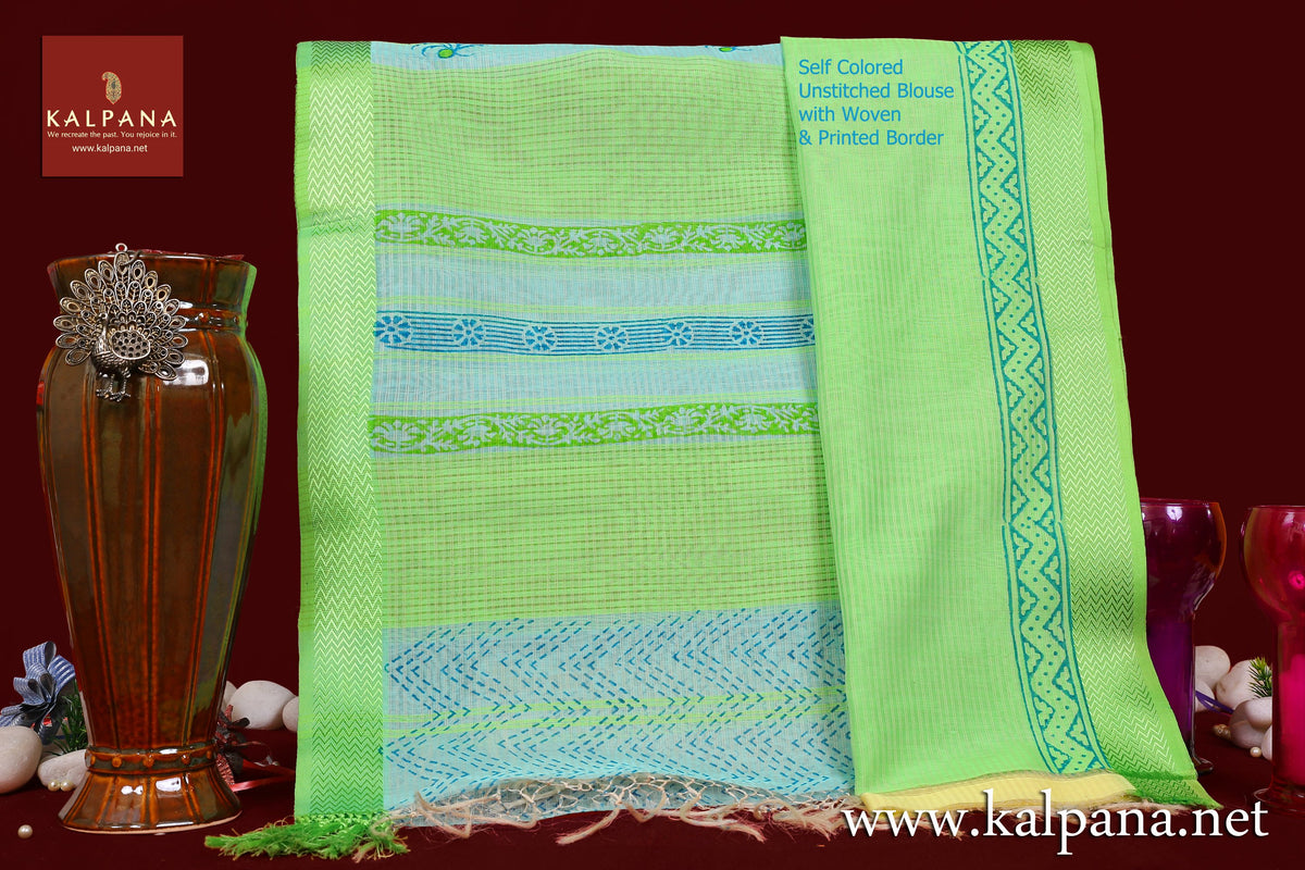 Maheshwari Printed Pure Cotton Saree - Kalpana