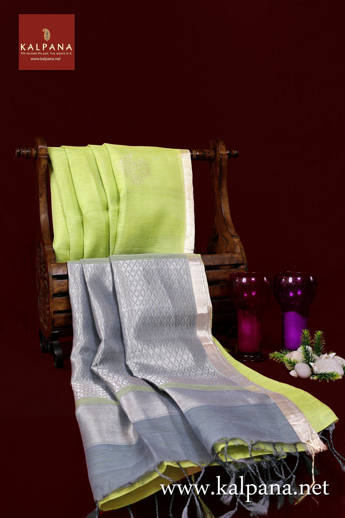 Handloom Pure Linen Saree