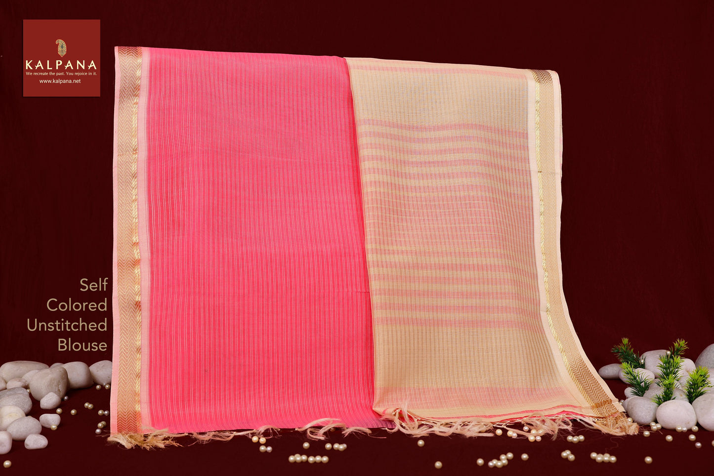 Maheshwari Handloom Pure Cotton Saree - Kalpana