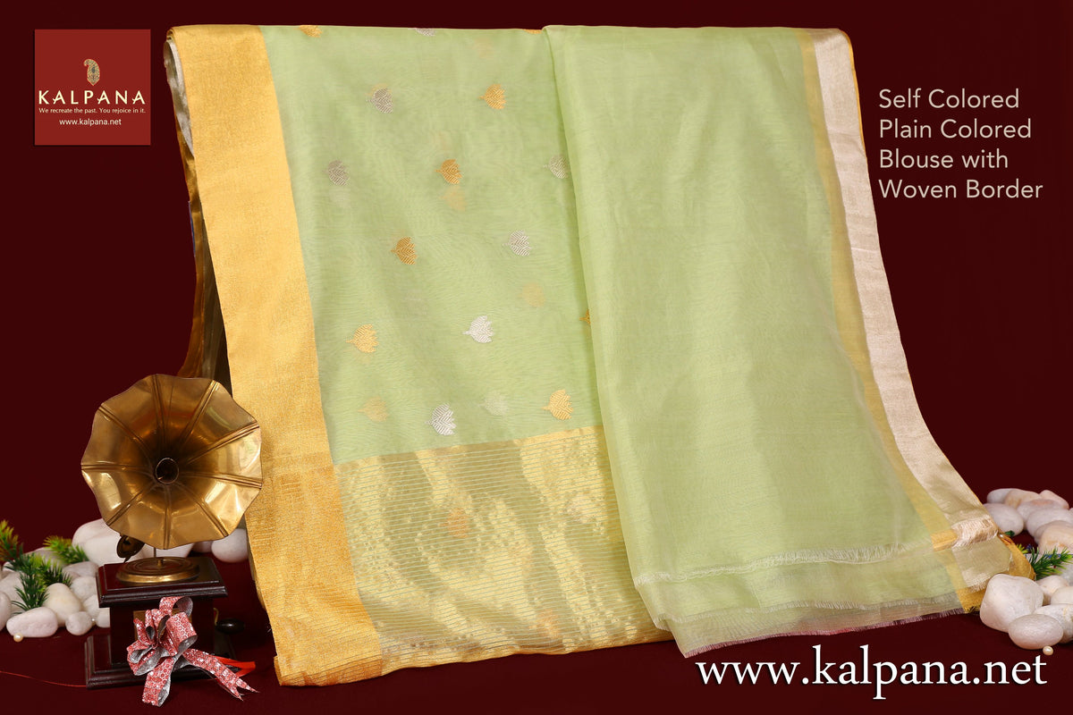 Chanderi Handloom Pure Cotton Saree - Kalpana