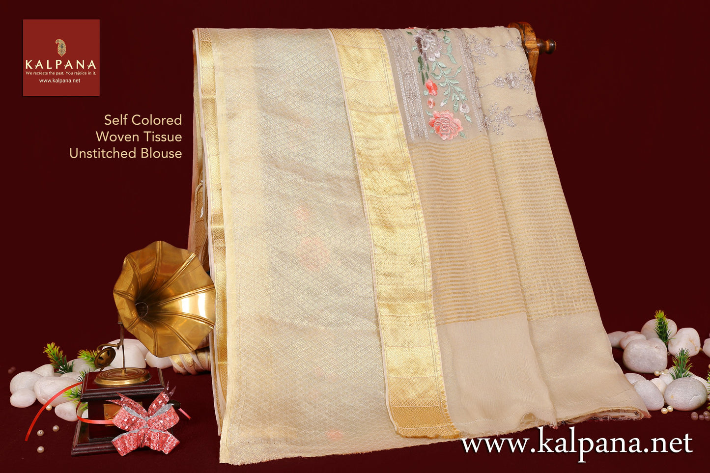 Embroidery Chiffon Saree