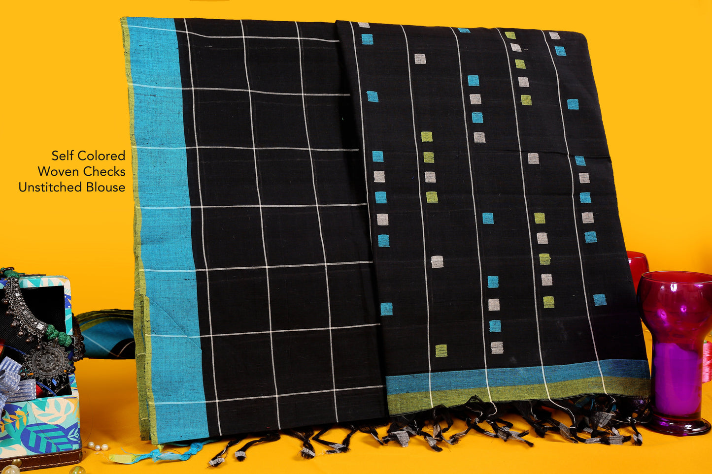 Handloom Pure Cotton Saree - Kalpana