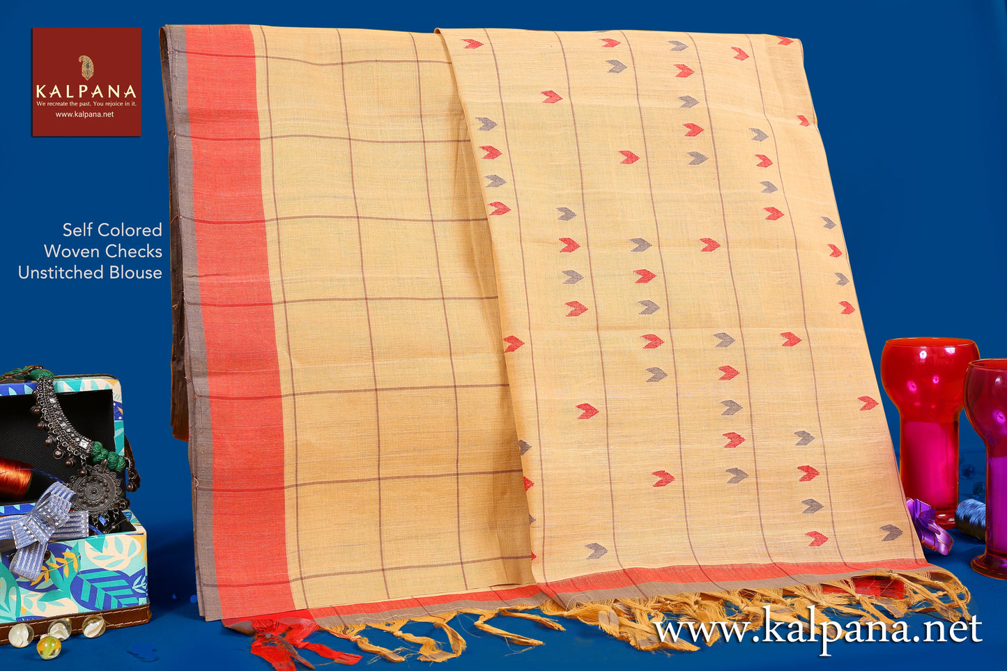 Handloom Pure Cotton Saree - Kalpana