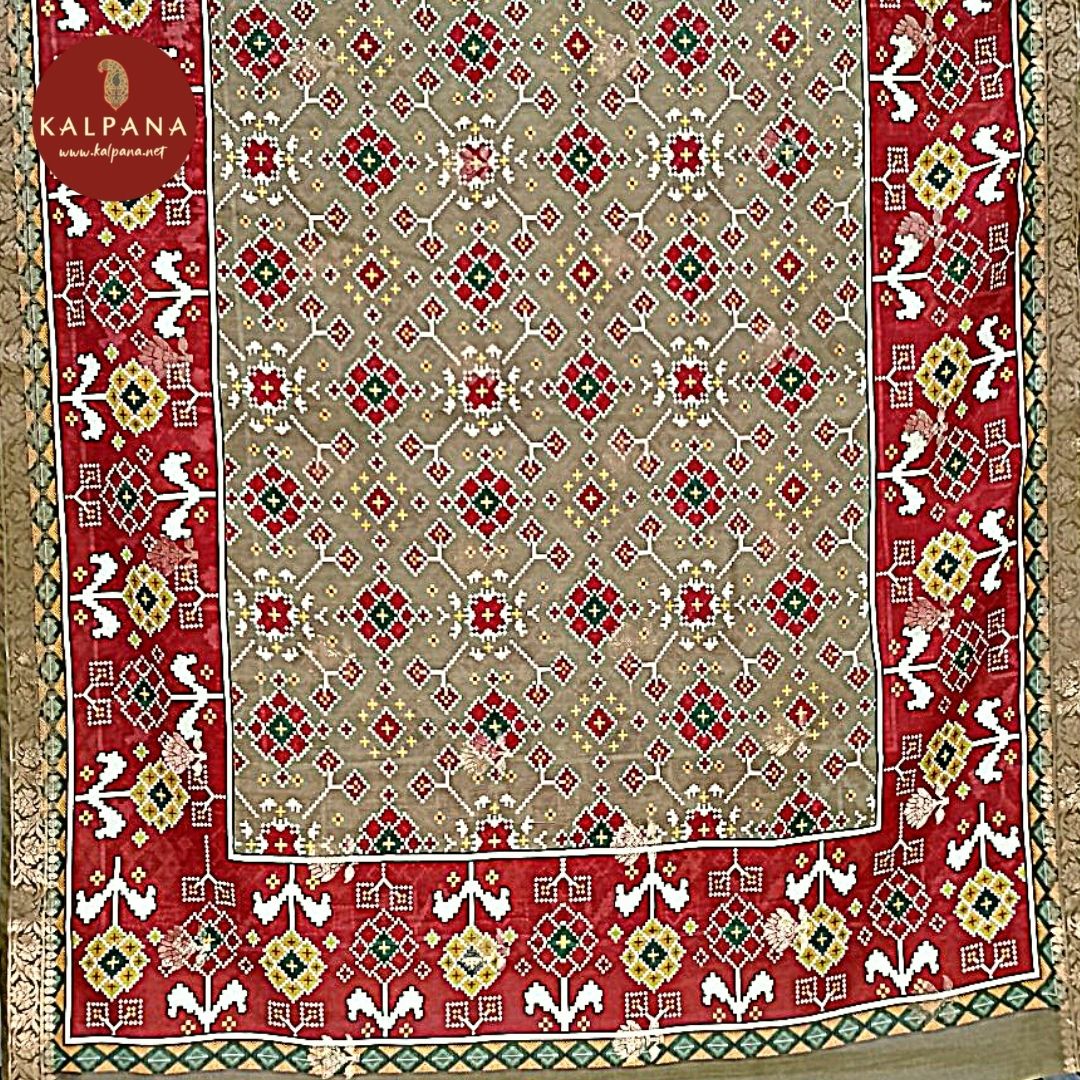 Handloom Pure Munga Silk Unstitched Suit - Kalpana