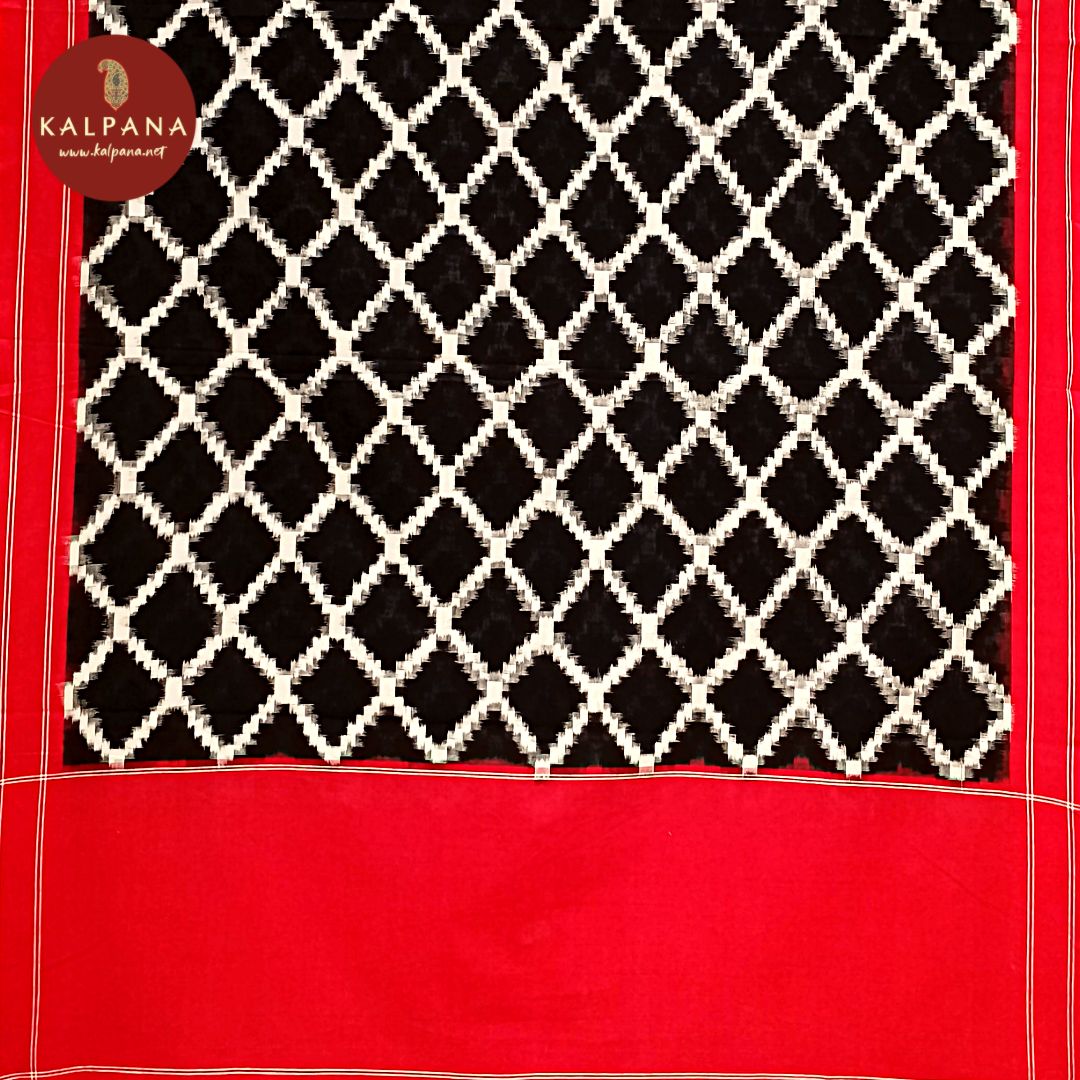Handloom Pure Cotton Unstitched Suit - Kalpana