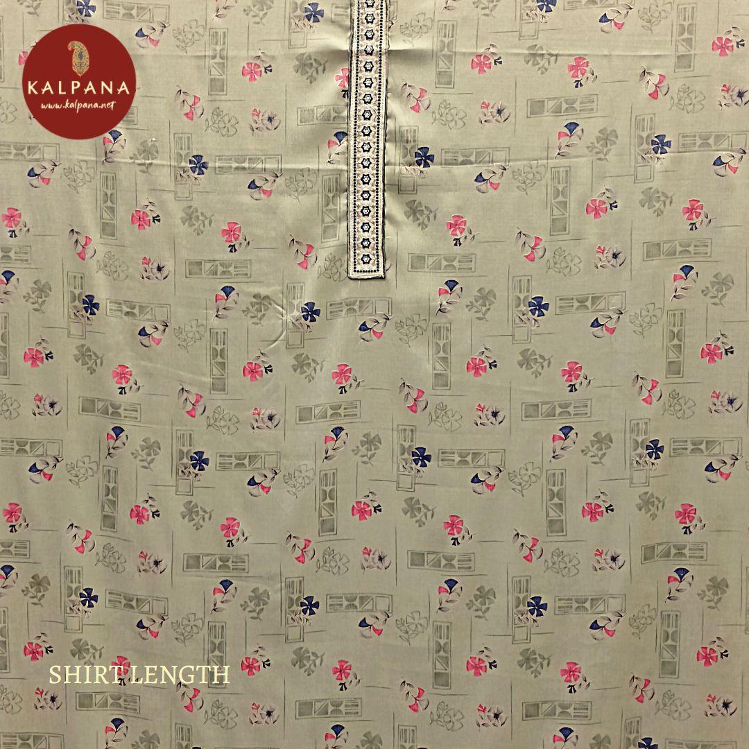 Printed Blended SICO Cotton Unstitched Suit