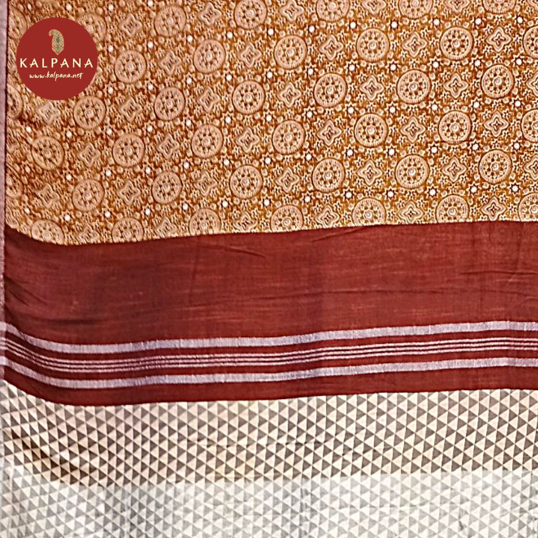 Printed Blended Linen Saree