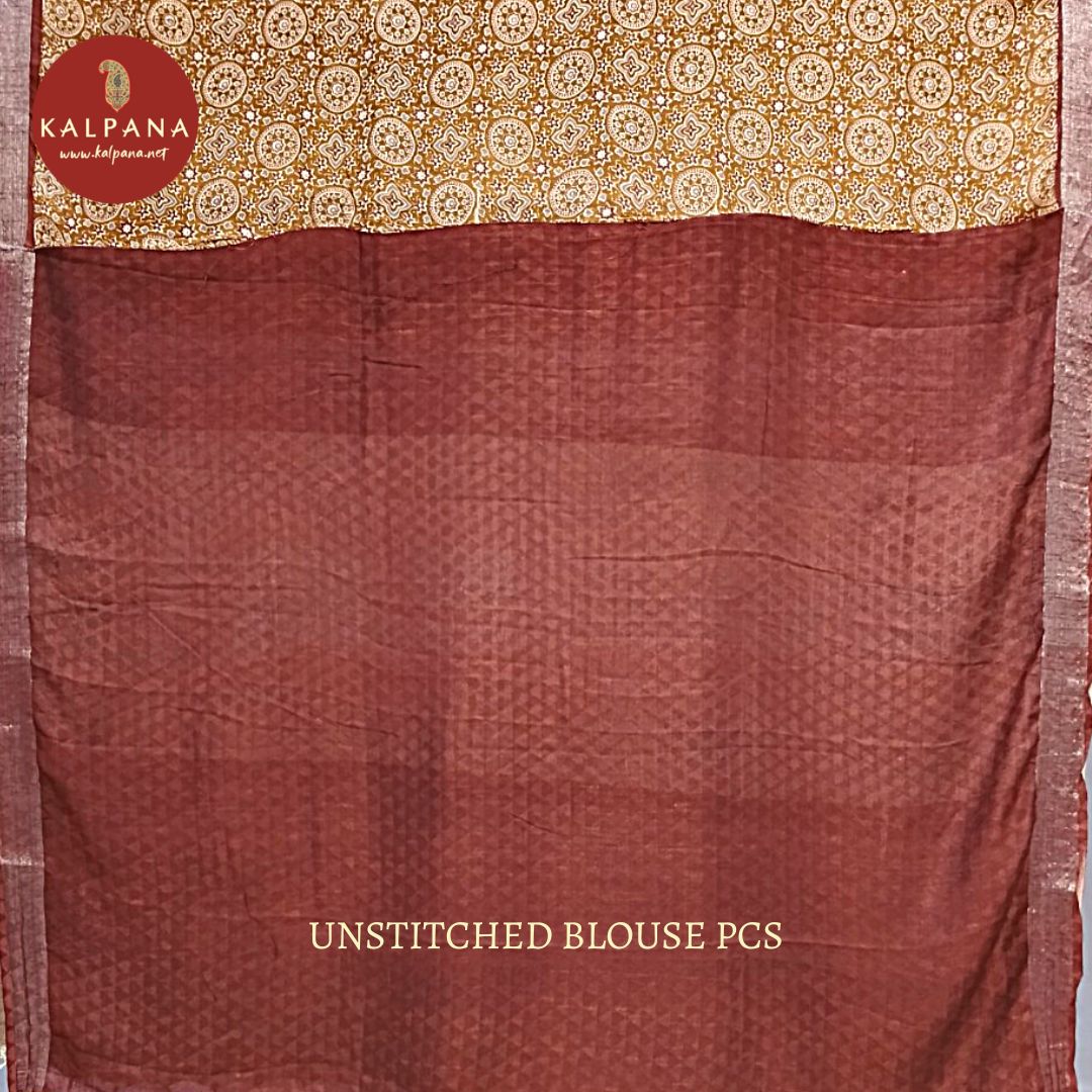 Printed Blended Linen Saree