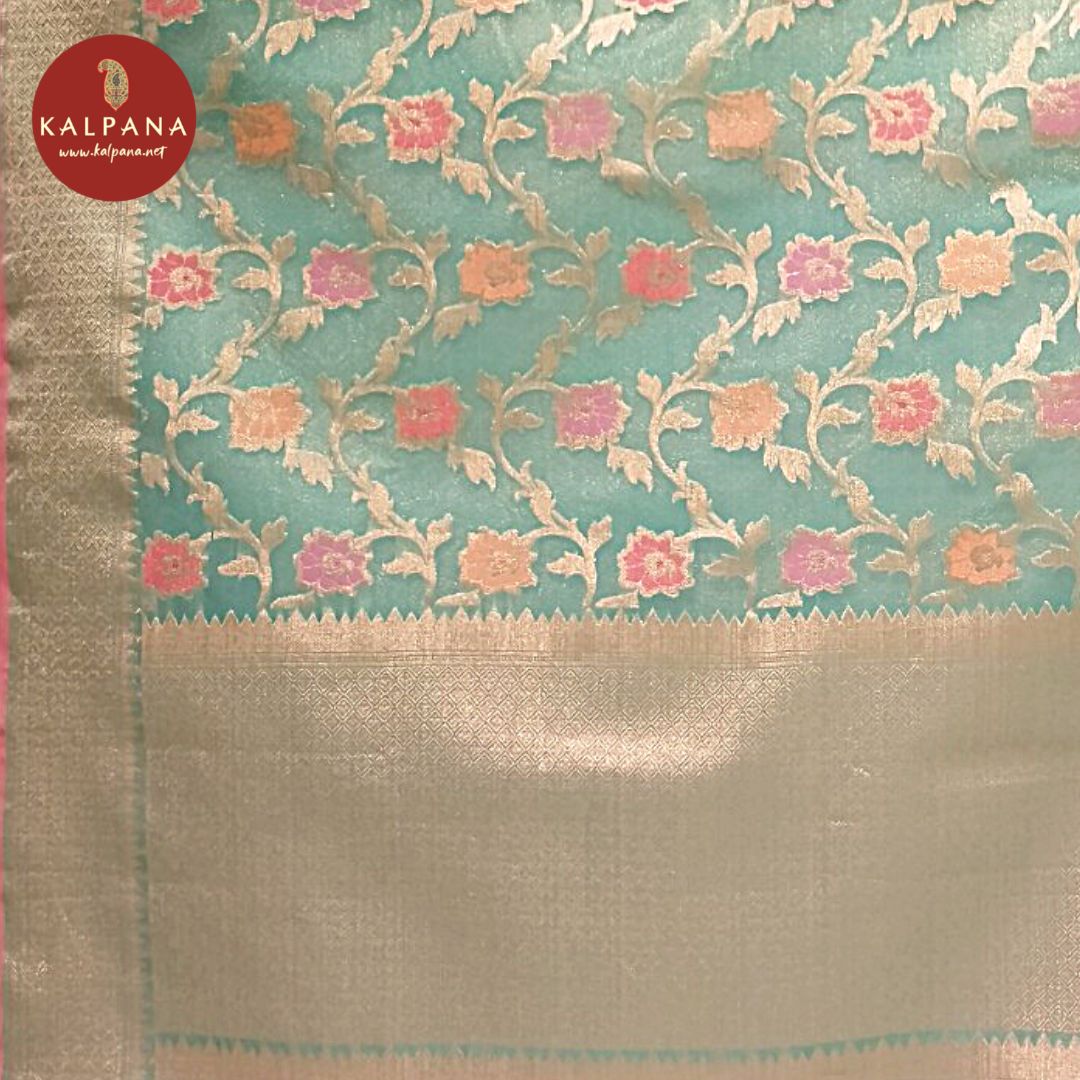 Woven Blended Kora Saree