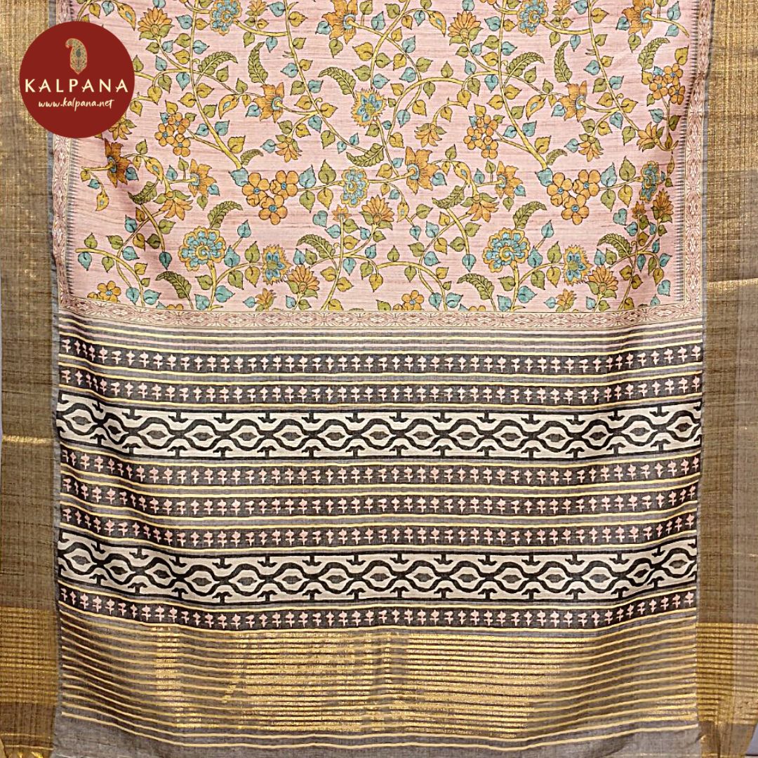 Printed Blended Tussar Silk Saree