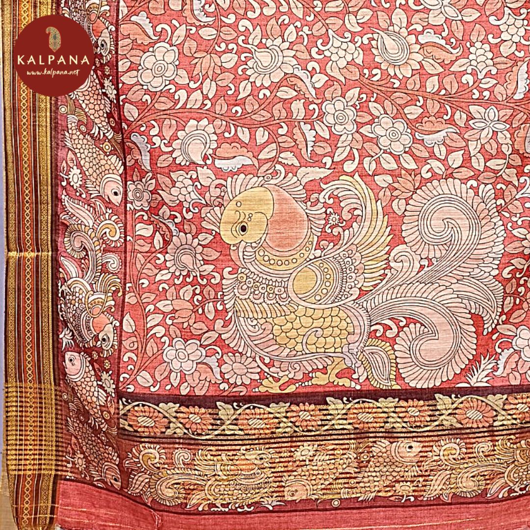 Printed Blended Tussar Silk Saree