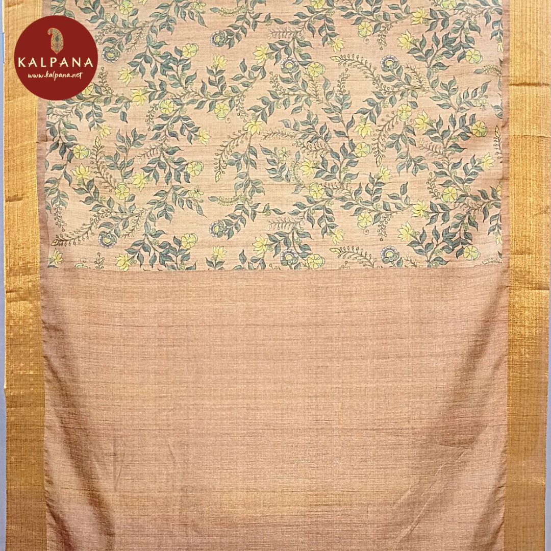 Printed Blended Tussar Silk Saree