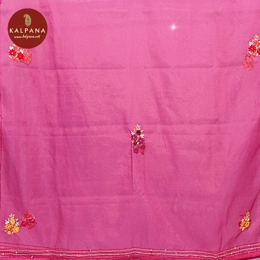 Hand Embroidery Blended SICO Cotton Unstitched Suit