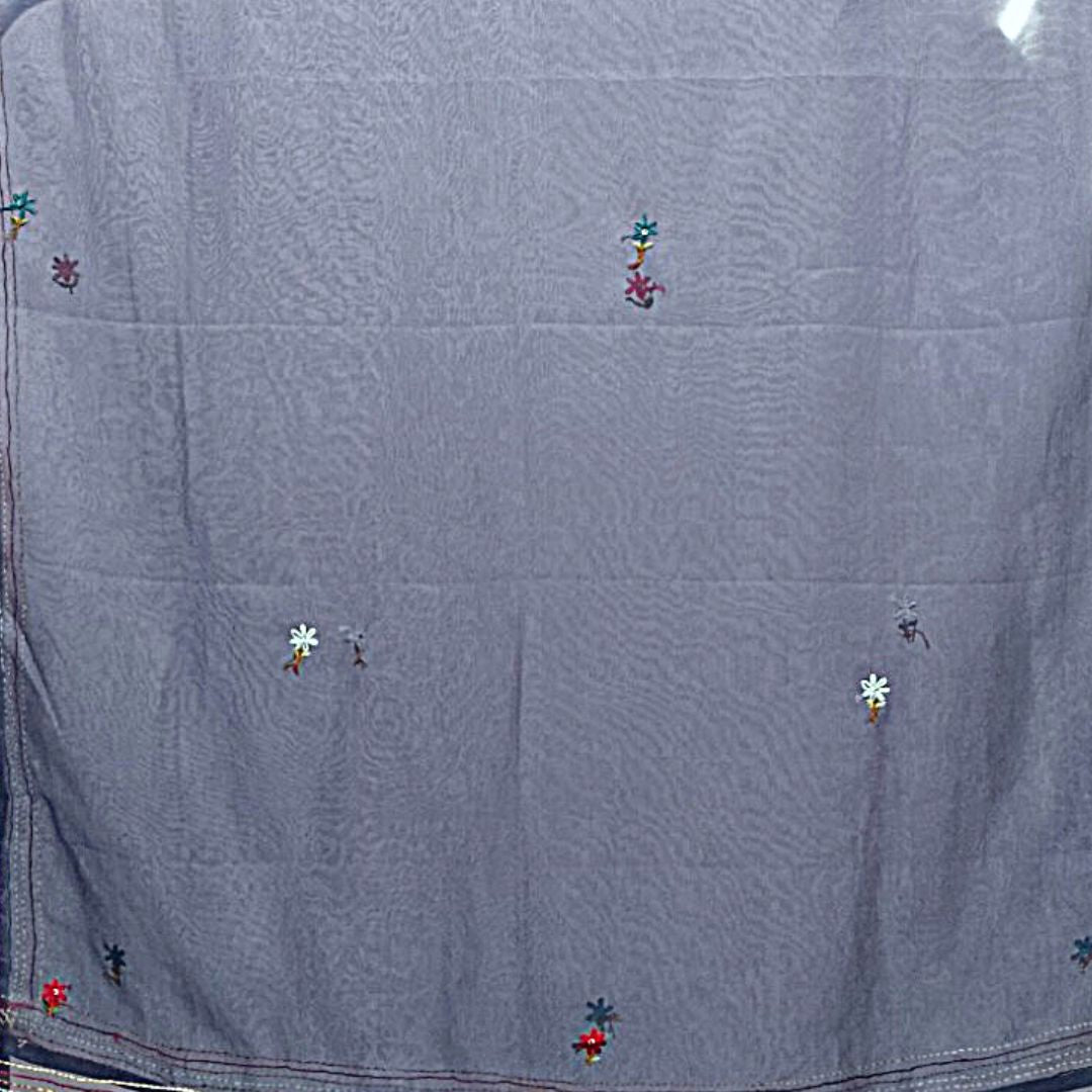Hand Embroidery Blended SICO Cotton Unstitched Suit - Kalpana