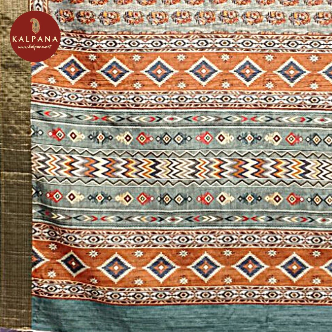 Printed Blended Tussar Silk Saree