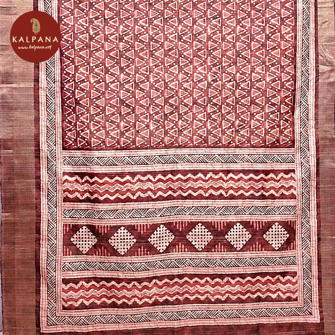 Printed Blended Tussar Silk Saree