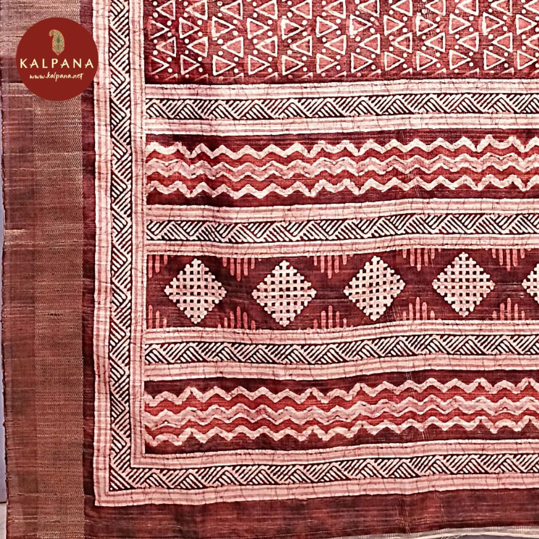 Printed Blended Tussar Silk Saree